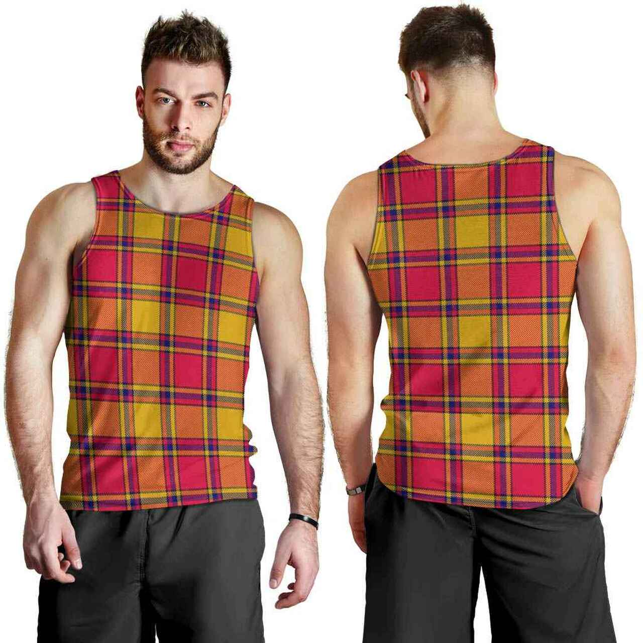 Scrymgeour Tartan Plaid Men Tank Top