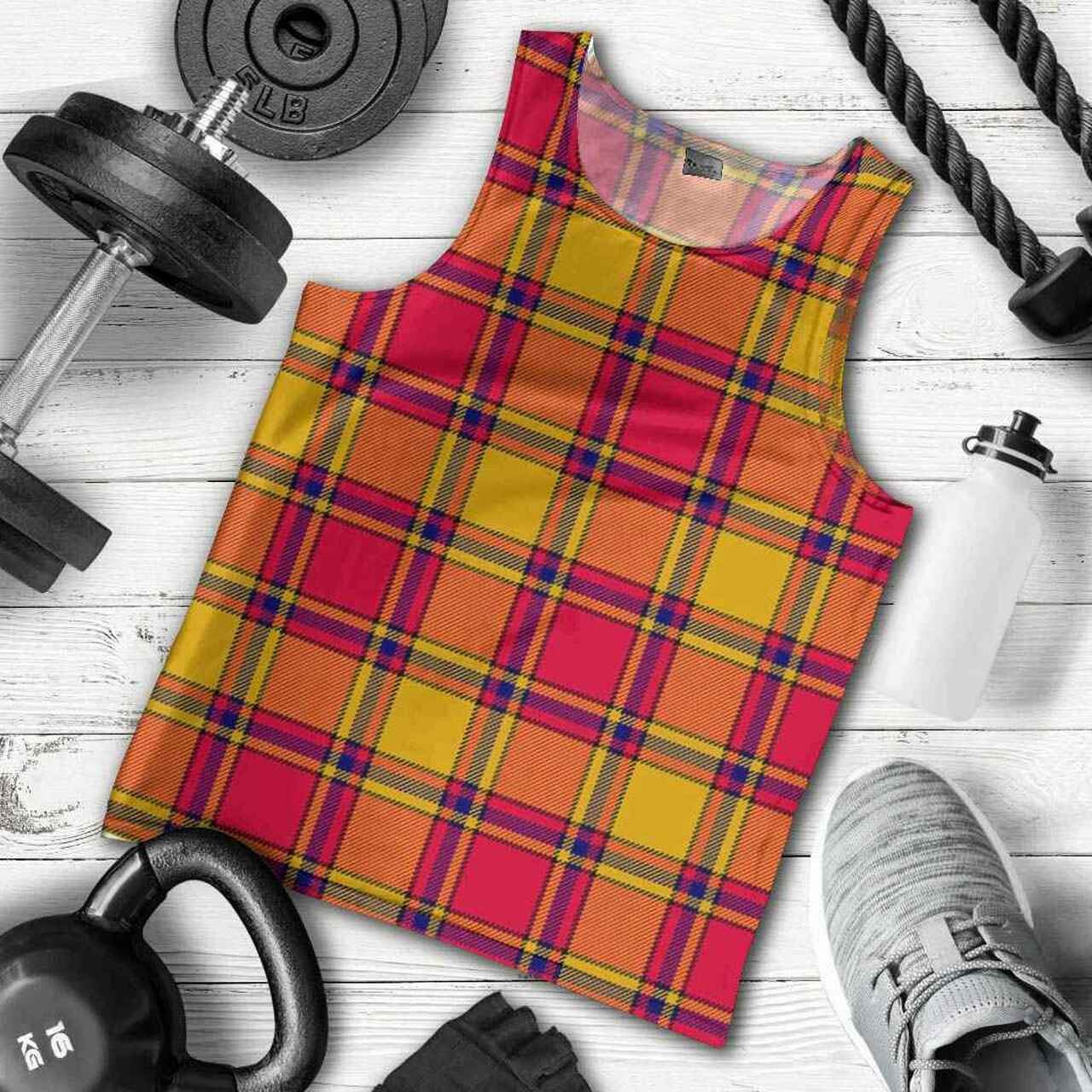 Scrymgeour Tartan Plaid Men Tank Top