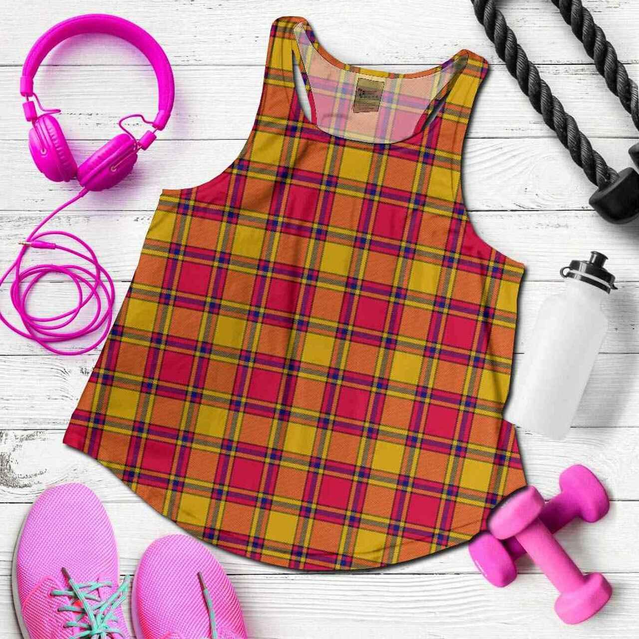 Scrymgeour Tartan Plaid Women Racerback Tank