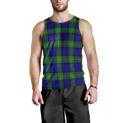 Sempill Modern Tartan Plaid Men Tank Top