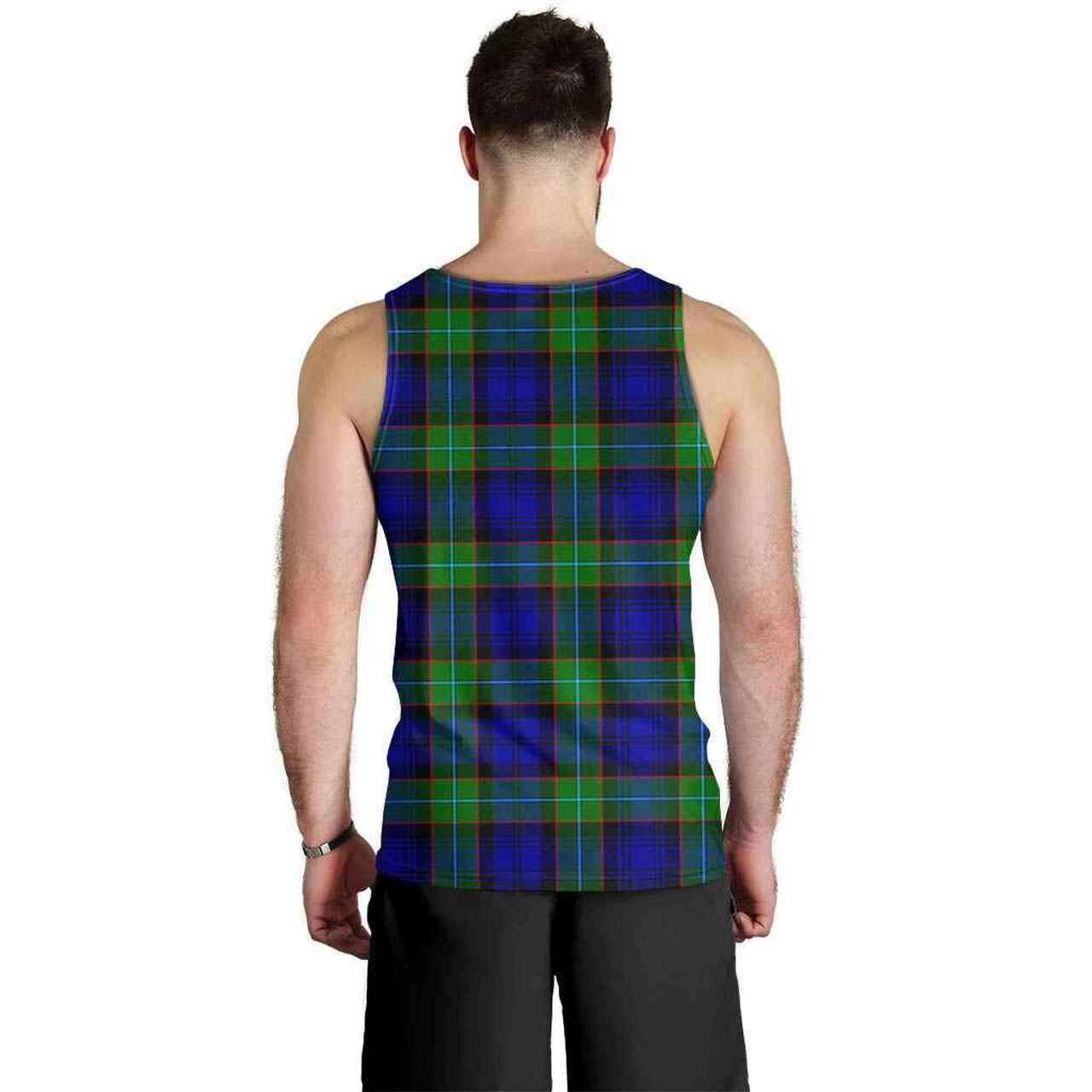 Sempill Modern Tartan Plaid Men Tank Top