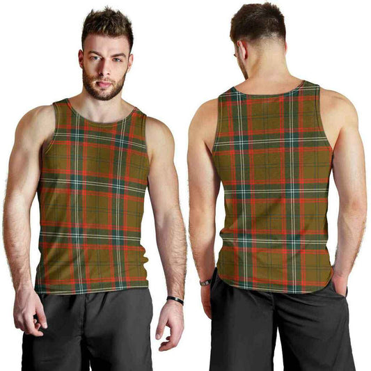 Seton Hunting Modern Tartan Plaid Men Tank Top