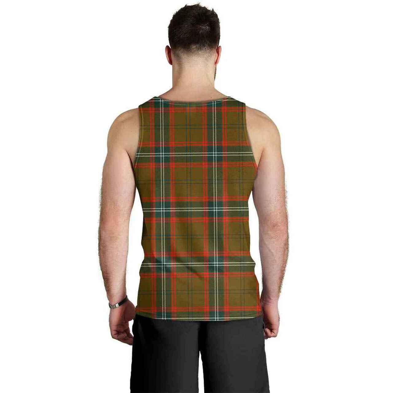 Seton Hunting Modern Tartan Plaid Men Tank Top