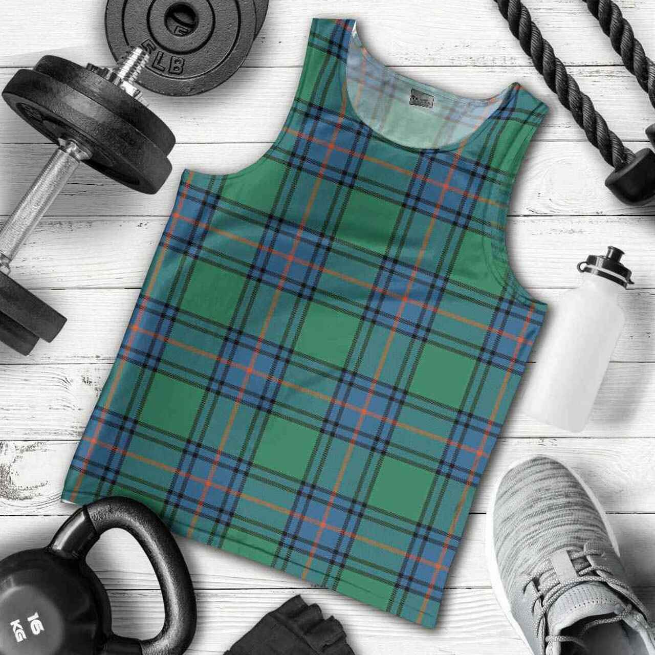 Shaw Ancient Tartan Plaid Men Tank Top
