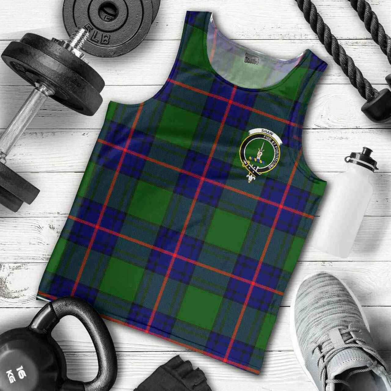 Shaw (of Tordarroch) Tartan Crest Men Tank Top