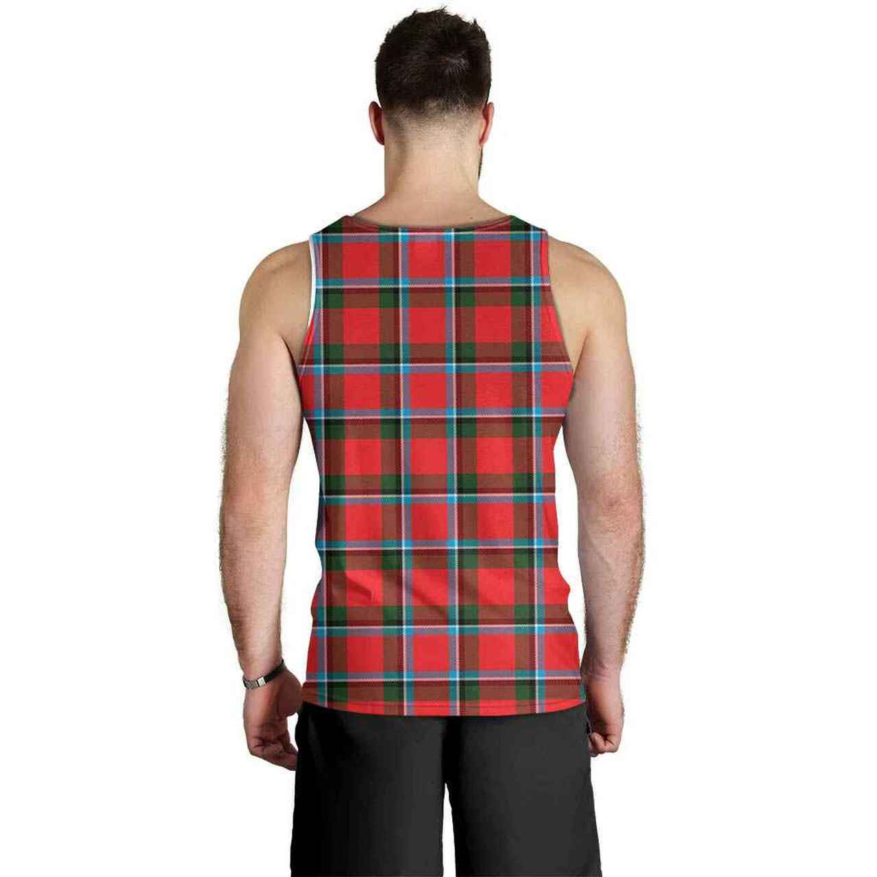 Sinclair Tartan Crest Men Tank Top