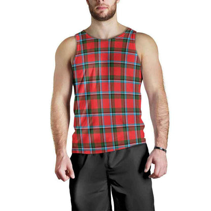 Sinclair Modern Tartan Plaid Men Tank Top