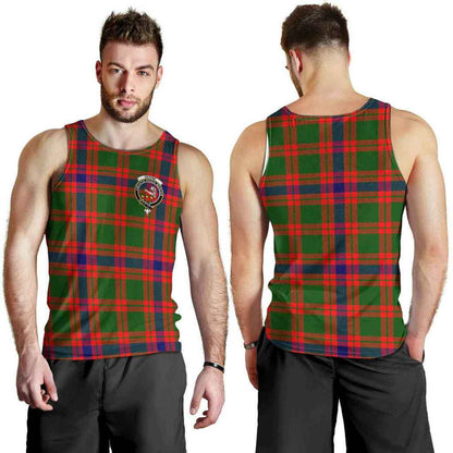 Skene Tartan Crest Men Tank Top