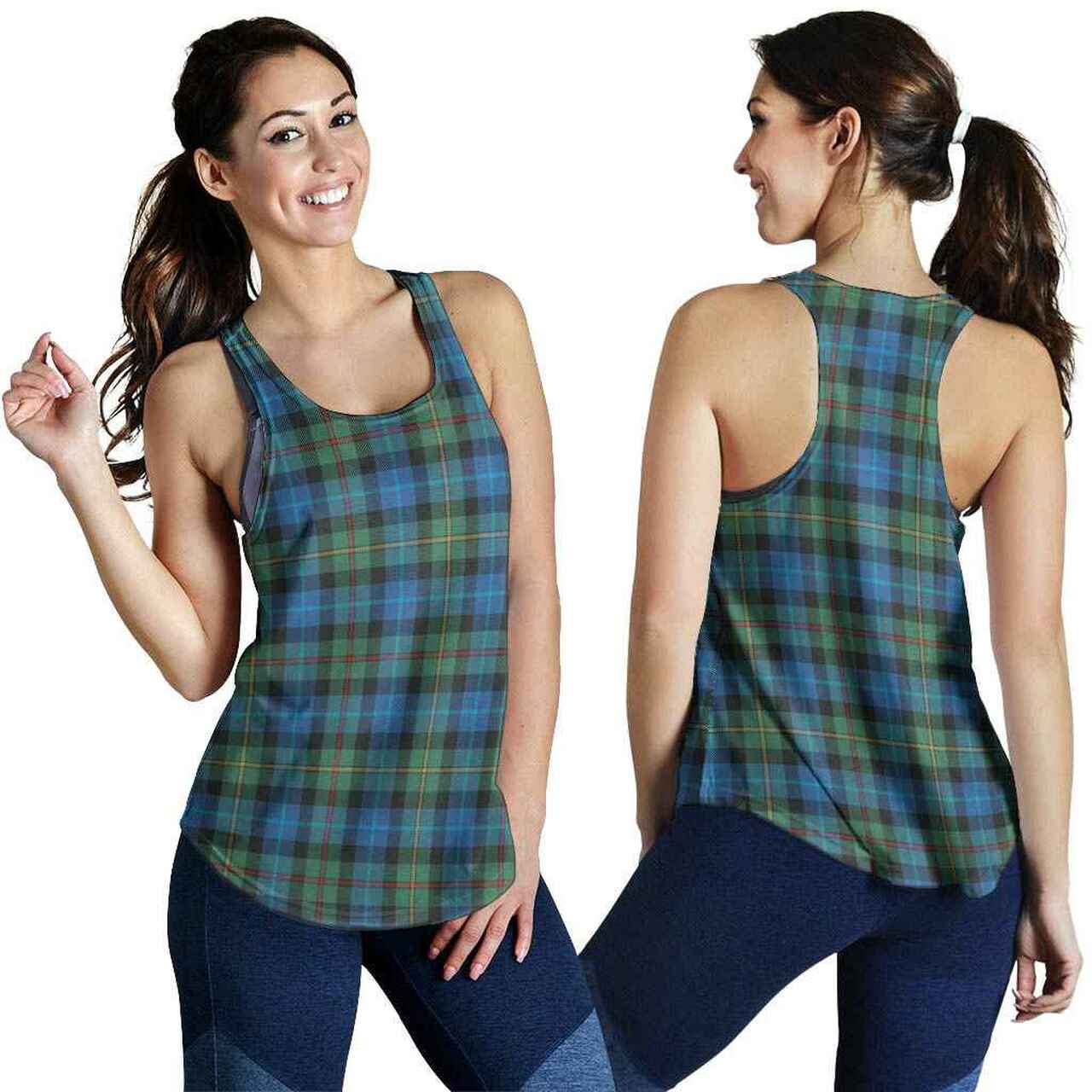 Smith Ancient Tartan Plaid Women Racerback Tank