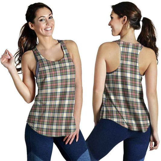 Stewart Dress Ancient Tartan Plaid Women Racerback Tank