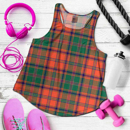 Stewart of Appin Ancient Tartan Plaid Women Racerback Tank