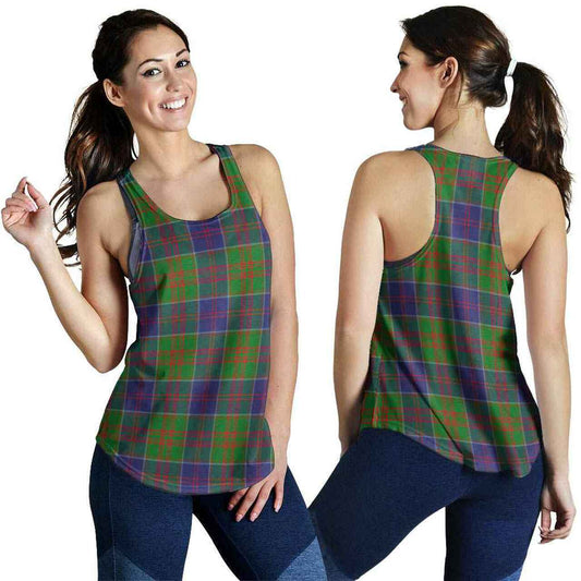 Stewart of Appin Hunting Modern Tartan Plaid Women Racerback Tank