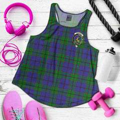 Strachan Tartan Crest Women Racerback Tank