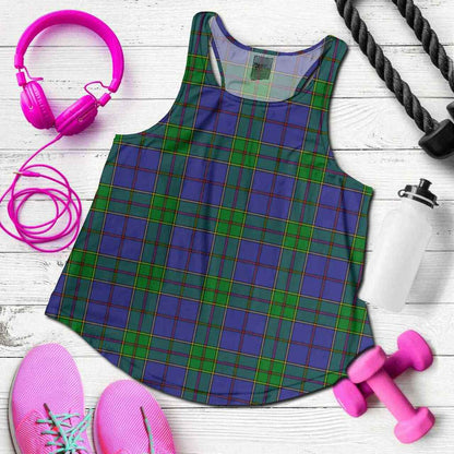 Strachan Tartan Plaid Women Racerback Tank