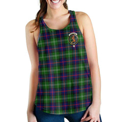 Sutherland I Tartan Crest Women Racerback Tank