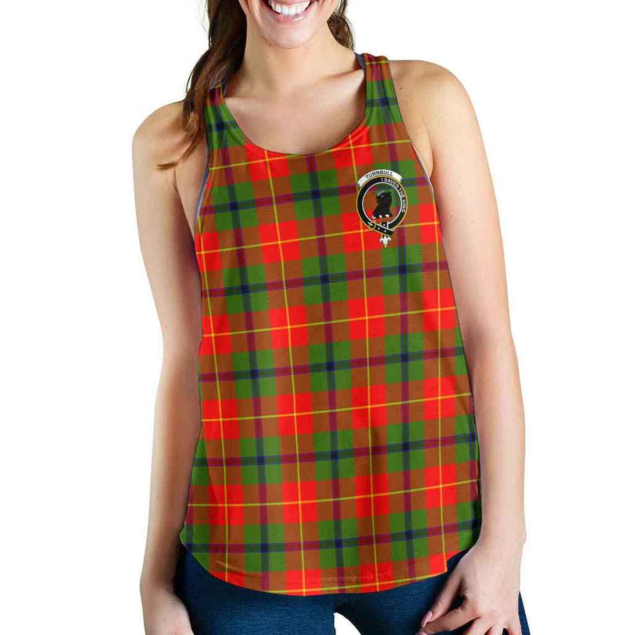 Turnbull Tartan Crest Women Racerback Tank