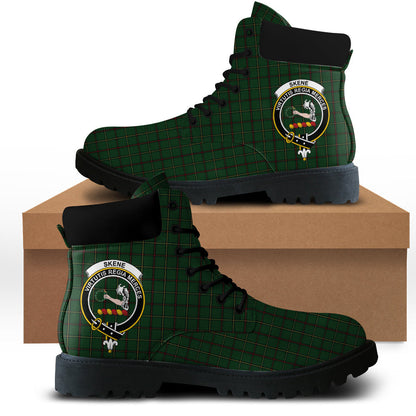 Skene or Tribe of Mar Tartan Plaid All Season Boots