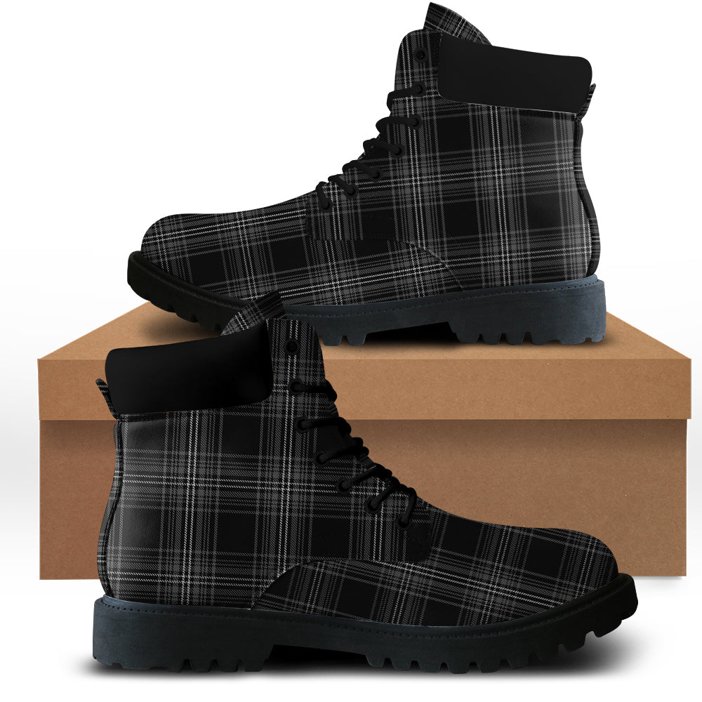 Stewart Mourning Tartan Plaid All Season Boots