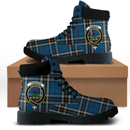 Thomson Dress Blue Tartan Plaid All Season Boots